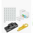 VCE Cat6A RJ45 Keystone Jacks UL Listed 50-Pack, 110-Type UTP Modular Ethernet Jacks Insert 10Gbps, Bundle with Keystone Punch Down Stand and Wire Stripper Cutter