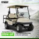 ECOTRIC Front Seat Bottom Compatible with 2004-Up Club Car Precedent Golf Carts Seat Bottom Cushion Beige