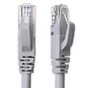 Cat 6 Ethernet Cable 15 ft Network RJ45 Unshielded Cat6 Patch Cable Internet for PC, TV, Laptop, Router and Printer, Light Gray, 1 Pack
