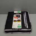 Five Star Zipper Binder, 2 Inch 3-Ring Binder for School, 530 Sheet Capacity, 3 Removable Tabbed File Folders, Black (29036IT8)