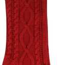 DIYASY Christmas Stockings with Initials, 18 Inch Knit Stockings with Letters Large Knitted Xmas Stocking Party Fireplace Family Hanging Decorations (Letter E)