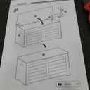 VASAGLE Storage Chest, Storage Trunk with 2 Safety Hinges, Storage Bench, Shoe Bench, Farmhouse Style, 15.7 x 39.4 x 18.3 Inches, for Entryway, Bedroom, Living Room, Charcoal Gray ULSB164B01