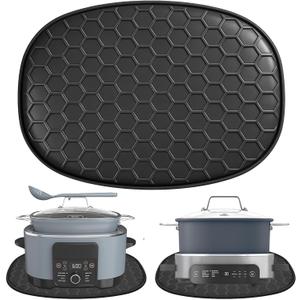 Silicone Heat Resistant Mat for Ninja Foodi Possible Cooker Pro 8.5 Qt MC1000, MC1001, MC1010 Slow Cooker Crock & Ninja MC1101 Foodi Everyday Cooker Pro 6.5 QT Accessories,Kitchen Countertop Protector