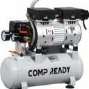 2 Gallon Portable Air Compressor 0.75HP 1.7 CFM@90PSI 60dB Ultra Quiet Oil Free Air Compressor for Tire Inflation Pneumatic Tool Spray Painting