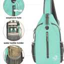WATERFLY Crossbody Sling Backpack Sling Bag Travel Hiking Chest Bag Daypack, Small