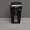 Toilet Brush and Holder, Toilet Brush 304 Stainless Steel, Toilet Bowl Brush for Bathroom Toilet-Ergonomic, Elegant,Durable (Silver)