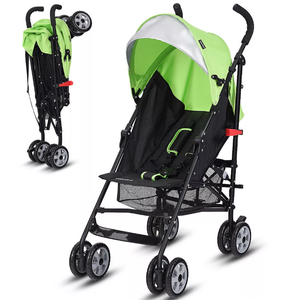 Folding Lightweight Baby Toddler Umbrella Travel Stroller with Storage Basket, Green, 1 Ct, BB4880GN
