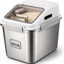 316 Stainless Steel Rice Container, 20 lb/11L airtight rice storage
