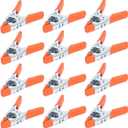 HORUSDY 12-Piece 6" inch Spring Clamp, Heavy Duty Spring Metal Spring Clamps, 2.5"-inch Jaw opening (12-Piece) (Orange)