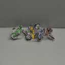 Novelty Place Mini Finger Bike - Miniature Fidget Bicycle Toy Game Set for Kids and Adults - Metal Bike Model Collections Decoration - 4 Colors (4 Pack)
