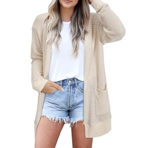 STYLEWORD Women's Fashion Cardigan Sweater Lightweight Open Front Long Casual Beach Kimonos Outfits with Pockets Large