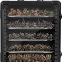 Miniatures Storage Case Miniatures Transport Case Aluminum Alloy Frame with Lock (Medium Size)