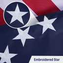 AMZFLAG American Betsy Ross Flag 3x5 ft 250 Anniversary Embroidered 13 Stars Colonial Flags Heavy Duty US United States 13 Colonies Flag with 2 Brass Grommets