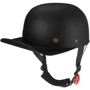 Baseball Cap Motorcycle Helmet,DOT Approved Vintage Open Face Unisex-Adult Half Helmets,- for Scooter, Moped, Street Cruiser, Jet, Medium
