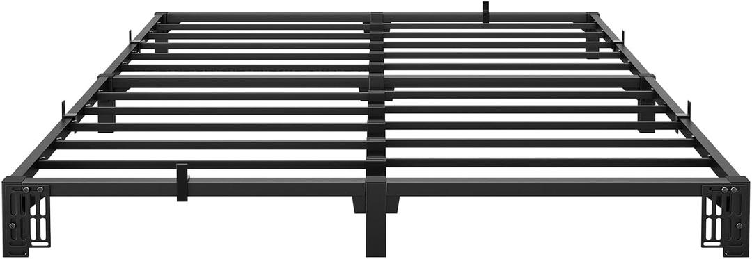 Metal Bed Frame Queen Size 6 inch Low Profile Platform Bed Frame, Steel Construction with Slat Support, Bedroom Bed Base for Home Use