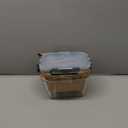 Hontent 2 Pack Large Glass Storage Containers with Lids 85oz/10.5cup Big Airtight Glass Food Storage Containers for Rotisserie Chicken Watermelon Meal Prep, BPA Free, Freezer Dishwasher Oven Safe (gray)