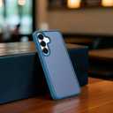 Compatible with Samsung Galaxy S25 Edge Case, Anti-Fingerprint Matte Coating, Protective Hard Back Slim Translucent Case for Galaxy S25 Edge 6.7", Blue