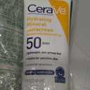 CeraVe 100% Mineral Sunscreen SPF 50 with Zinc Oxide & Titanium Dioxide, Hyaluronic Acid & Ceramides, Oil Free & Non-Greasy, Hydrating Mineral Sunscreen For Body, 5 oz