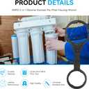 Magluv AWR2 2-in-1 Water Filter Housing Wrench Replacement for iSpring HW12, HC12, RCC,RCCP, US31, CKC, CT10 Reverse Osmosis Pre-Filter Housing and RO Membrane Canister Wrench