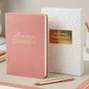 Surprisingly Successful Undated Weekly Planner A5  Finally Stick to Your Planner, No Guilt or Wasted Pages, Monthly + Weekly in One Flow, Thick Paper, Flat Lay, Simple Layout (Pink Vegan Leather)