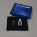 2-in-1 Mini Wireless CarPlay Adapter for Apple CarPlay & Android Auto,Upgrade Wired to Wireless, Fast Auto-Connect, Plug & Play (iOS 10+, Android 10+, 2016+ Cars)