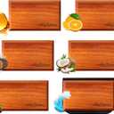 Wooden Car Air Freshener - 6 Pack Natural Essential Oil Scents Car Fresheners with a Metal Clip, Automotive Air Freshener & Odor Eliminator, Premium Auto Gift Set for Women & Men