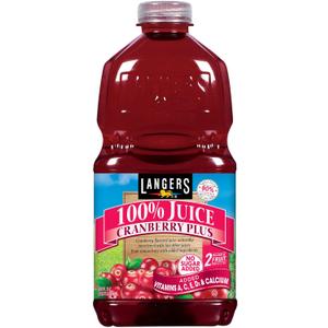Langers Juice, Cranberry Plus, 64 Fl Oz (Pack of 8)