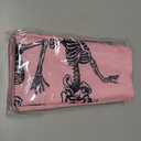 Halloween Skull Pillow Covers 18X18 In Set of 2 Cute Funny Skeleton Decorative Pillow Cases Vintage Pink Pillow Covers Cotton Linen Cushion Case Autumn Home Decor For Couch Sofa Patio Porch Outdoor