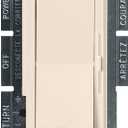 Lutron Diva LED+ Dimmer Light Switch for Dimmable LED, Halogen, and Incandescent Bulbs, 150 Watt, Single-Pole or 3-Way, DVCL-153P-LA, Light Almond