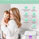 MOMYEASY Baby Wipe Warmer, Large Capacity Wipes Dispenser with 3 Temperature Modes, Even Heating Diaper Wipe Warmer with Night Light, Wipes Warmer for Babies/Adults