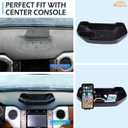 Aunginsy Center Console Dashboard Storage Tray with Phone Mount Compatible with Toyota Tundra 2007-2021, Instrument Multi-Functional Mobile Phone Holder Storage Box Organizer Tray Insert Accessories