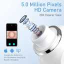 Blackhead Remover Vacuum, USB Interface Type Pore Vacuum, Black Head Extractions Tool with Camera for Men and Women Pore Cleaner, 3 Adjustment Modes & 6 Suction Heads(Light Pink)