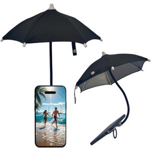 ELEBOX Phone Umbrella for Iphone Sun Shade Shield, Magnetic Mini Phone Umbrella with Bendable Design & Rotatable Phone Ring, Anti-Glare Outdoor phone Shade for iPhone/Android/iPad/Kindle/Laptop/Camera