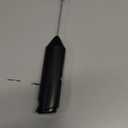 Powerful Milk Frother Wand - Mini Handheld Milk Frother with Stainless Steel Whisk - Battery-Powered Drink Mixer for Coffee, Lattes, Cappuccinos, Matcha - Coffee Enthusiasts Gift - Black