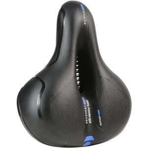 Bike Seat Saddle Bicycle Seat Cushion Soft PU Leather Non-Slip Bicycle Saddle Breathable Replace Mountain Bike Seat, Road Bike Seat, Folding Bikes and Most Other Bicycles (Black&Blue)