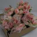 Zeyune 8 Pcs Wedding Silk Flowers Fake Peony Silk Flowers Faux Bouquet Hydrangea Bouquets for Wedding Birthday Party Table Centerpieces Home Decoration (Pink)