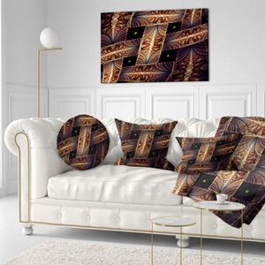 Designart Beautiful Metallic Braiding Pattern-Digital Art Canvas Print-40x20, 40x20 (40L" x 20W")