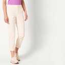 Amazon Essentials Women's High-Rise Regular-Fit Ankle-Length Tapered-Leg Khaki Pant (White)