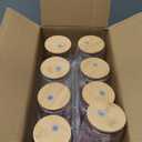 Joyclub 8 Pack Sublimation Glass Cups Blanks with Bamboo Lid 16 OZ Clear Glass Beer Cans Mason Jar for Iced Coffee Juice Soda Drinks