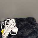 Heated Blanket Full Size, Faux Fur Cozy Heating Blanket with Overheat Protection, 1/2/4/6/8 Hours Auto-Off 10 Heat Level, Machine Washable (72x84 Inches, Darkgrey)