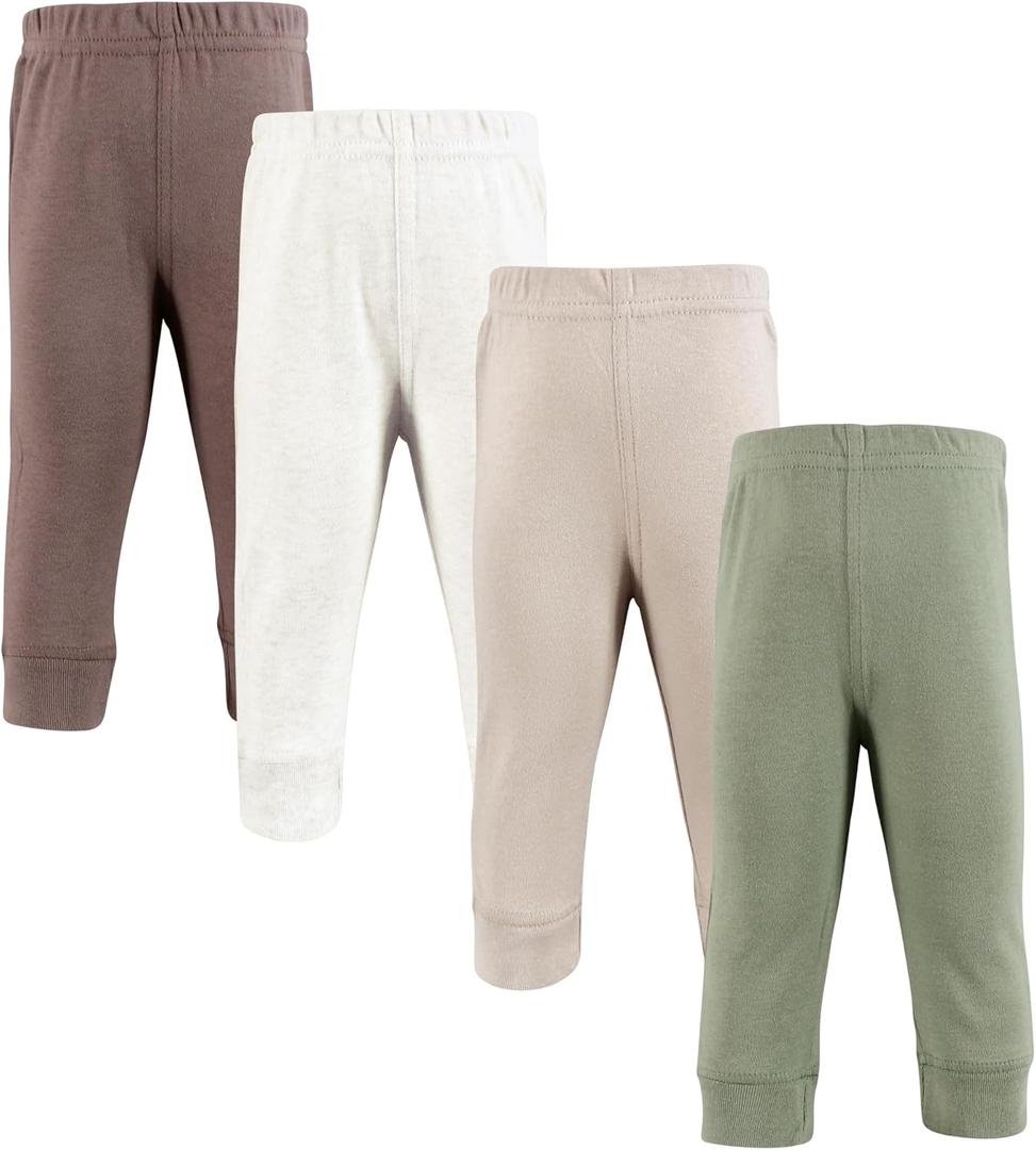 Hudson Baby Unisex Baby and Toddler Cotton Pants and Leggings (3T, Neutral Olive)