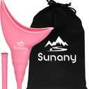 Female Urinal, Reusable Silicone Foolproof Women Pee Funnel Allows Women to Pee Standing Up,Women's Urinal is The Perfect Companion for Indoor Use (pink)