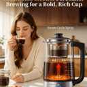 12-Cup Electric Percolator Coffee Pot, Glass Percolator Coffee Maker