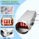 Dryer Heating Element Kit Fit for L.G Dryer DLE5955W DLE2301R DLEX3370W DLEX3470V DLE1501W DLEX3070W DLE5977S DLE5977B DLE5955G DLE4970W DLEX3360W DLE2140W DLE0442W DLEX8100V DLEX8000W