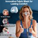 Fabric Cushion for Airfit N20 & for Airtouch N20 - with Soft Breathable Fabric Cover for Cozy Fit & Secure Seal - IBEET Nasal Mask Cushion for N20 Large