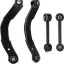 Rear Upper Lower Rearward Lateral Control Arms Fit for 2007-2012 Dodge Caliber 2007-2017 Jeep Compass (MK) K641281 K641226-4pc Set