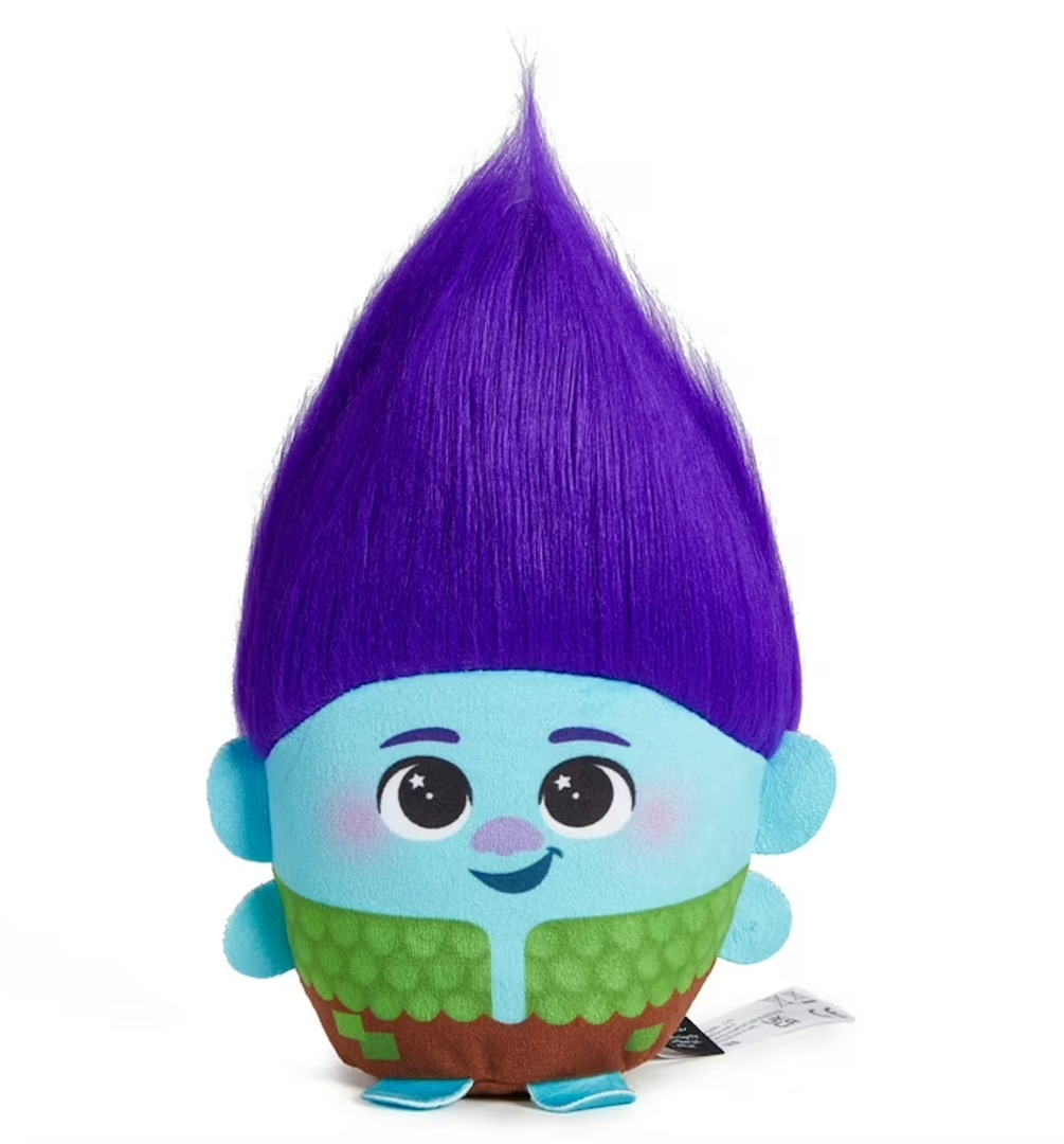 DreamWorks Trolls Band Together Hairmony Mixers Branch Plush Toy with Sound, 6-inch Soft Doll