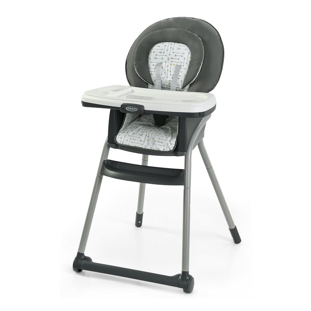 Graco Table2Table LX 6-in-1 Highchair, Arrows with Infant Head Support & One-Hand Removable Tray