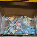 Mini Tudou Baby Musical Mobile Crib with Music and Lights, Timing Function, Projection, Take-Along Rattle and Music Box for Babies Boy Girl Toddler Sleep (Blue)