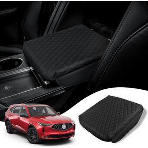 Custom Fit for Center Console Cover Acura MDX 2022 2023 2024 2025 2026 Armrest Cover Center Console Pad Interior Accessories Car Armrest Seat Box Cover Protector Black